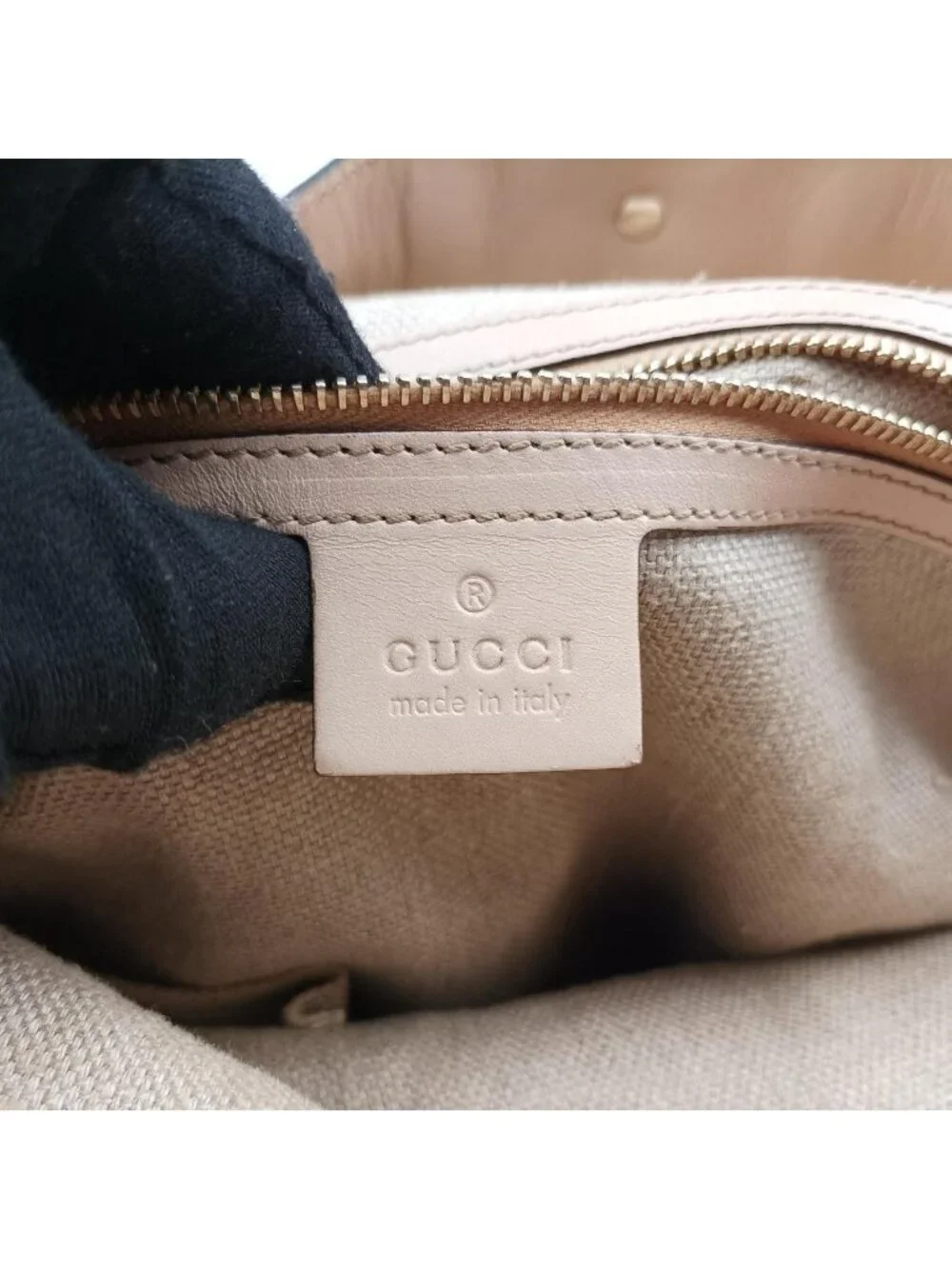 Gucci Flora Wave Hobo Blue White Canvas Leather